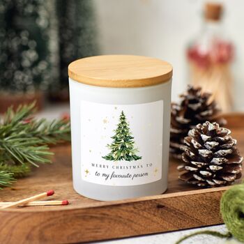 Christmas Tree Candle Gift Set For Favourite Person, Best Friend, 7 of 9