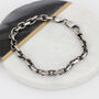 Men's Sterling Silver Anchor Chain Bracelet, thumbnail 2 of 5