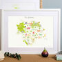 Map Of Yorkshire, thumbnail 1 of 8