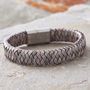 Mens Personalised Infinity Leather Bracelet, thumbnail 4 of 10