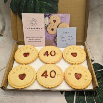 Happy 40th Birthday Biscuits Box, 3 of 4