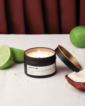 Coconut And Lime Scented Candle | Summer Soy Candle, 2 of 2