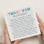 Thank You Poem Card For Sen Teacher, thumbnail 1 of 7