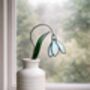 Snowdrop Glass Flower Stem, thumbnail 3 of 4