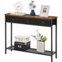 Console Table Slim Sofa Table With Three Drawers, thumbnail 7 of 9