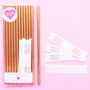 Rose Gold Party Straws With Flags, thumbnail 2 of 6