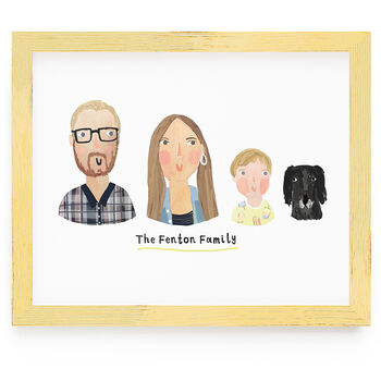 Personalised Illustrated Family Portrait, 2 of 11