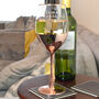 Personalised Rose Gold Wine Glass, thumbnail 1 of 3