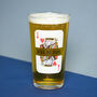 King Of Dads Printed Pint Glass, thumbnail 1 of 6
