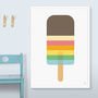 Rainbow Striped Lolly Print, thumbnail 4 of 8