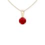 Genuine Ruby Necklace In 9ct Gold, thumbnail 8 of 12