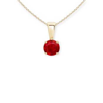Genuine Ruby Necklace In 9ct Gold, 8 of 12