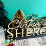 Personalised Christmas At Surname Wooden Sign Decoration, thumbnail 6 of 7