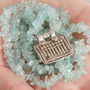 Aquamarine Raw Gemstones And Silver Amulet Necklace, thumbnail 6 of 8