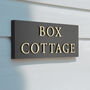 Personalised House Sign With Raised Gold Lettering, thumbnail 4 of 8