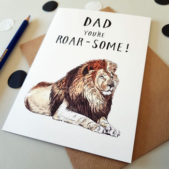 You're Roar Some! Lion Father's Day Card, 2 of 2