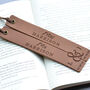 Personalised Matching Leather Bookmarks Third Anniversary Gift For Him Or Her, thumbnail 7 of 11