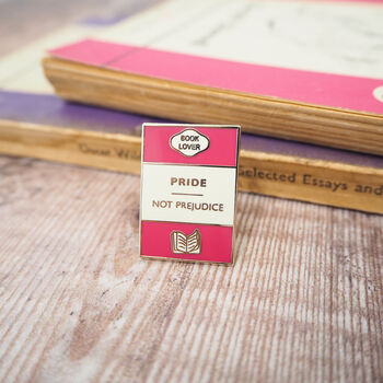 'Pride Not Prejudice' Enamel Pin Badge, 4 of 5