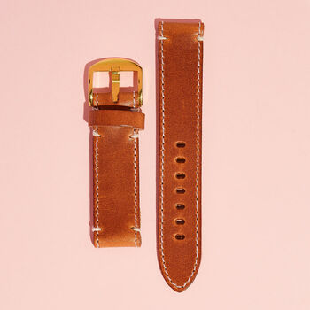 Personalised Leather Apple Watch Strap, 3 of 11