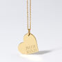 Personalised Special Date Gold Plated Heart Necklace, thumbnail 11 of 12