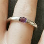 Sterling Silver Amethyst Ring, thumbnail 3 of 4