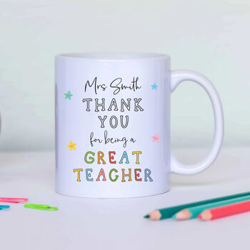Personalised Thank You For Being A Great Teacher Mug, 2 of 3