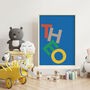 Personalised Name Print With Colourful Stacked Letters, thumbnail 7 of 11