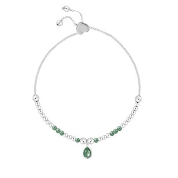 May Emerald Birthstone Charm Bracelet Gift, 2 of 5