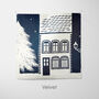Personalised Christmas Cushion Blue House, thumbnail 6 of 6