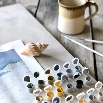 Scandi Beach Mural Paint By Numbers For Adults, 4 of 7