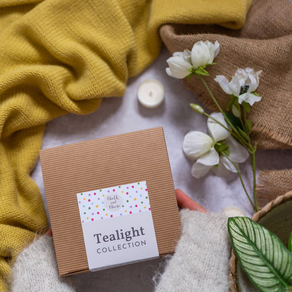 Tealight Collection Gift Box By Chalk And Cheese Candles And Wax Melts
