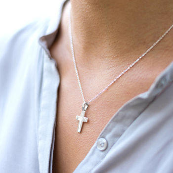 Sterling Silver Cross Necklace, 2 of 7