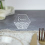 Personalised Wedding Place Setting Hexagons, thumbnail 1 of 4