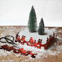 Set Of Two Snowy Bottle Brush Christmas Trees, thumbnail 6 of 7