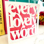 'Every Lovely Word' Card, thumbnail 2 of 4