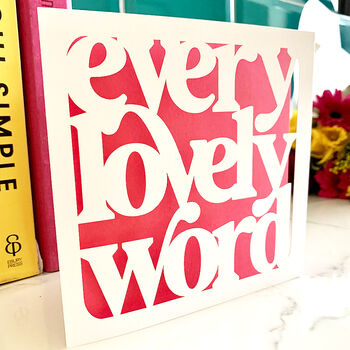 'Every Lovely Word' Card, 2 of 4