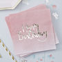 Pink Ombre And Gold Foiled Happy Birthday Paper Napkins, thumbnail 1 of 2