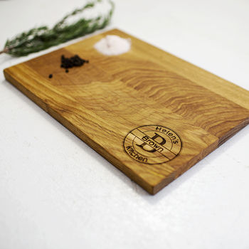 Personalised Classic Oak Chopping Board, 3 of 5