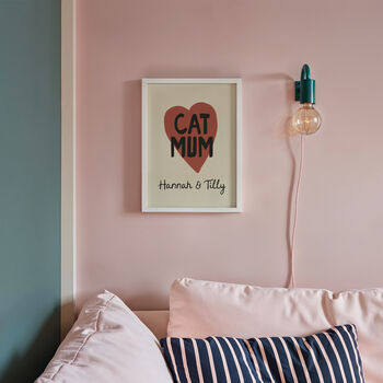 Personalised Cat Mum Print, 10 of 11