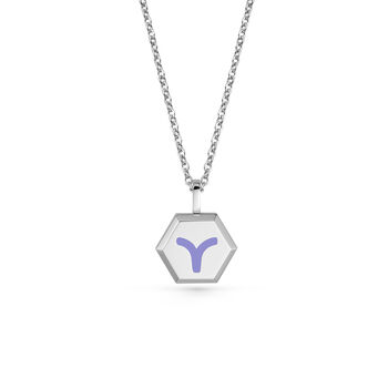 Aries Zodiac Glowing Pendant Necklace With Uv Keyring Torch, 7 of 12