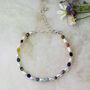 Personalised Freshwater Pearl Rainbow Bead Bracelet, thumbnail 3 of 8