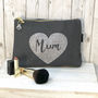 Mummy In A Heart Make Up Bag, thumbnail 2 of 3