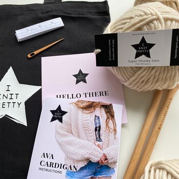'Ava' Cardigan Easy Knitting Kit, 7 of 7