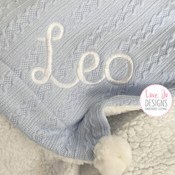 Personalised Knitted Baby Blanket, 4 of 11