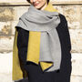 Personalised Reversible Pleated Cashmere Scarf Shawl, thumbnail 1 of 12
