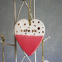 Ceramic Hanging Heart Decoration Cutie Pie, thumbnail 2 of 2
