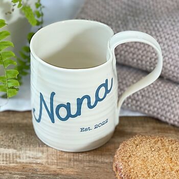 Nana Or Nanny Personalised Porcelain Mug, 2 of 7