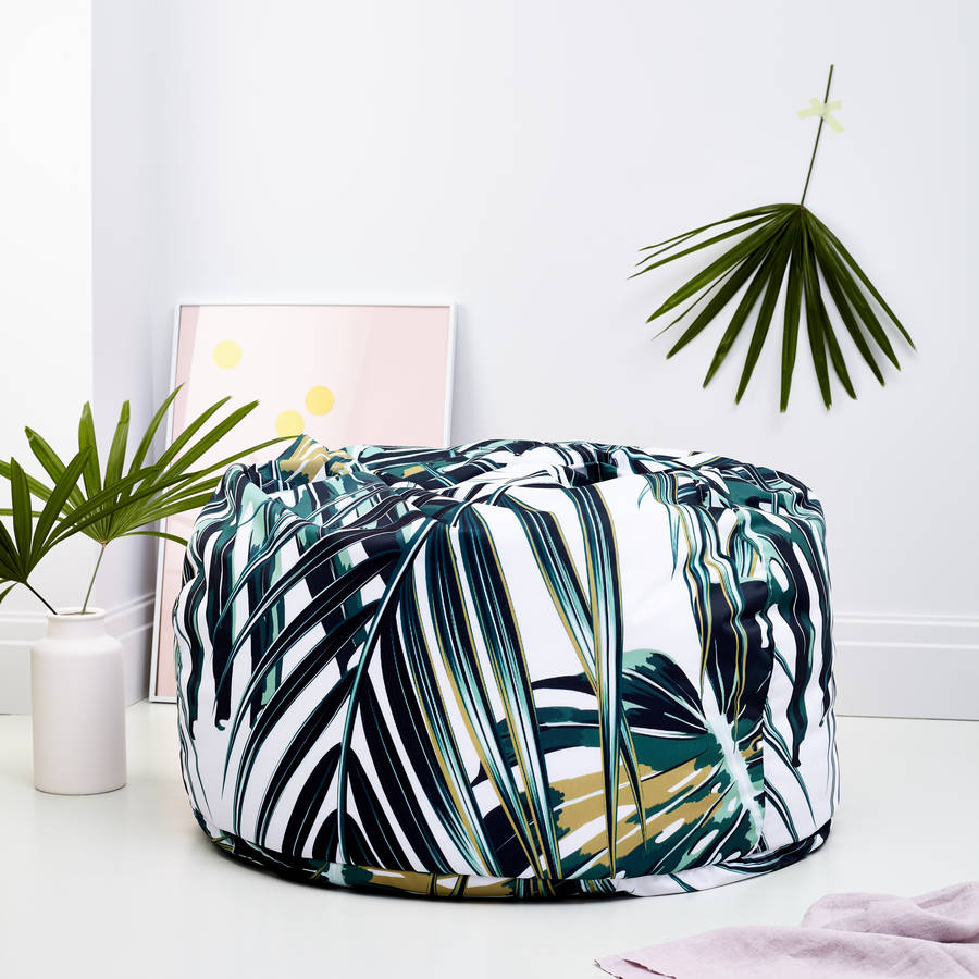 light botanical adult bean bag by tillyanna