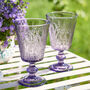 Set Of Four Heather Wine Goblets, thumbnail 1 of 9