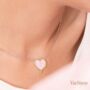 Enamel Bodhi Leaf Gold Vermeil, Sterling Silver Necklace, thumbnail 5 of 9